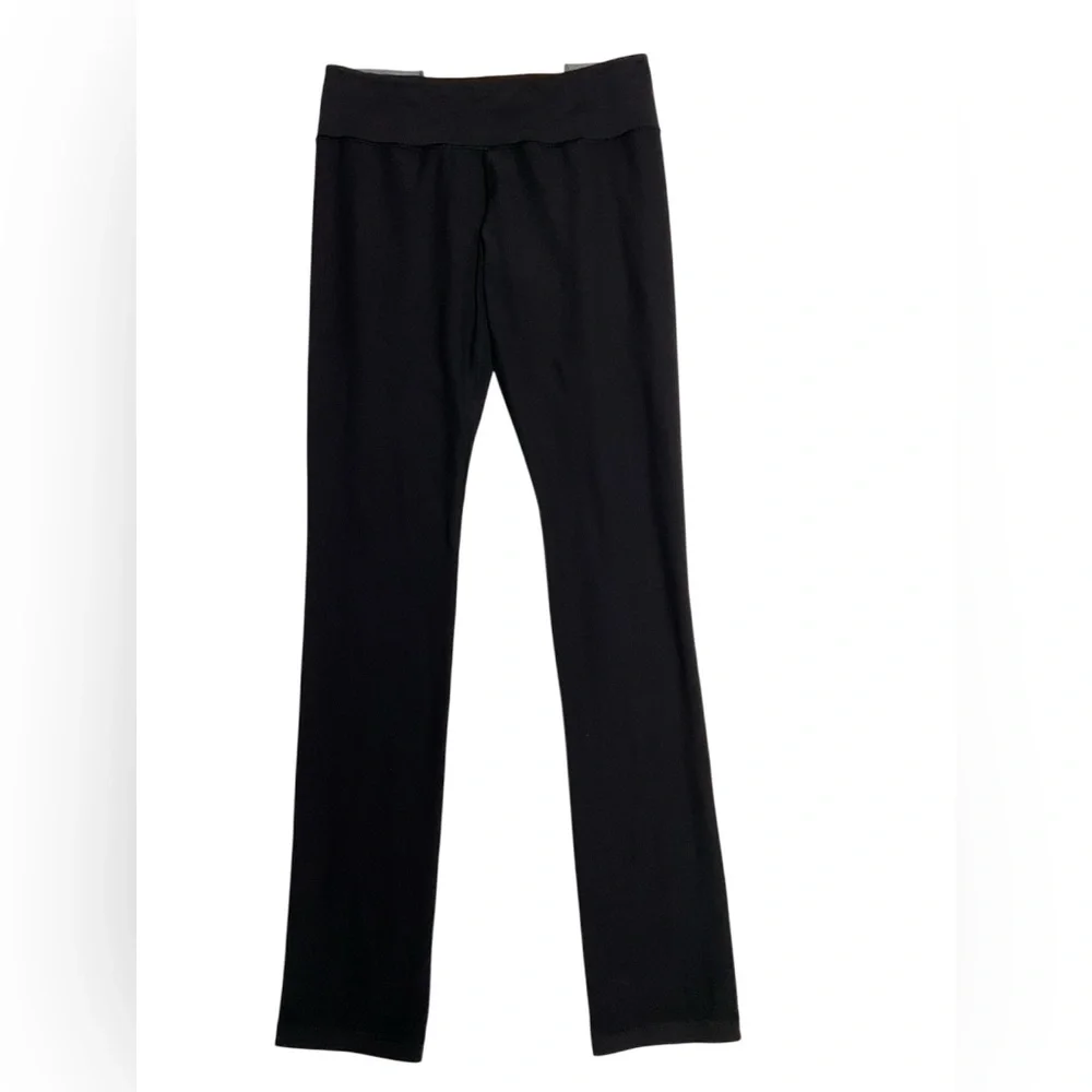 Lululemon Black‎ Yoga Leggings Size 8 Colorblock Waistband